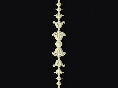 Central decor ornament for furniture 3D model 266