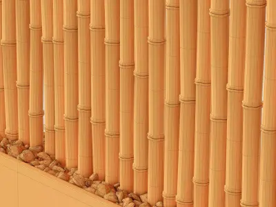 Bamboo decor n30 3D model