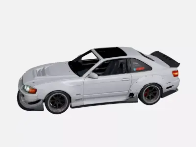 Urban Drift Inspired Sports Car Performance Vehicle Asset 05 3D model