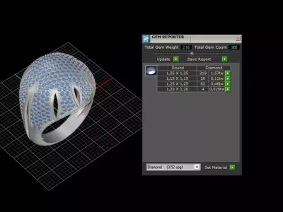 ring woman  3D print model 130