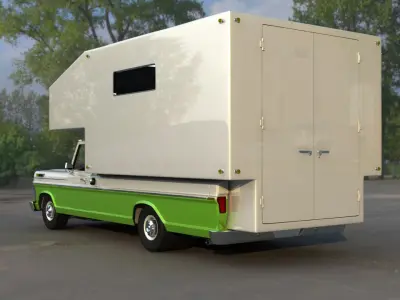 Surveillance Pickup Truck 3D model