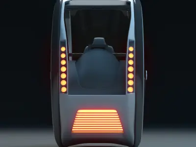 Circle Hover Car 3D model