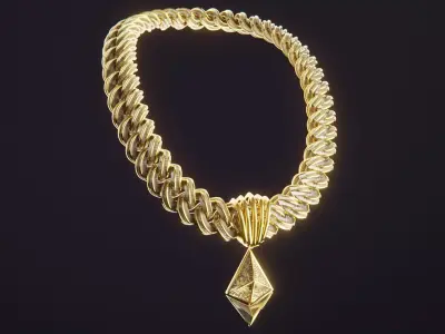 Ethereum Chain Low-poly 3D model