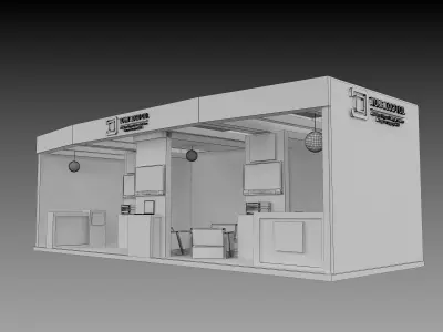 Booth Exhibition Stand a563c 3D model
