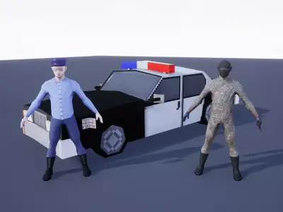 A pack for your game Free low-poly 3D model