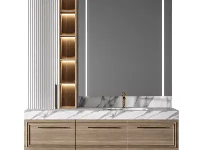 Luxury Bathroom 153 3D model