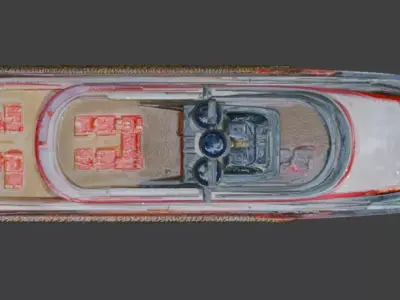 Luxury Christmas Edition Sport Yacht 3D Model 3D model buy