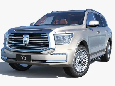 2024 Great Wall Motor Tank500 with interior 3D model