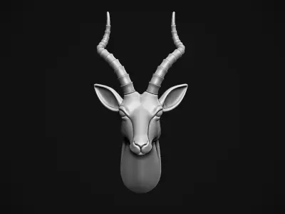 Gazelle Head 3D print model