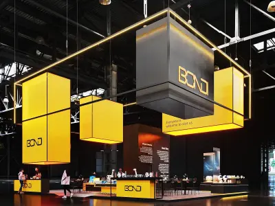 Exhibit design pavilion 3D model Low-poly 3D model Low-poly 3D model