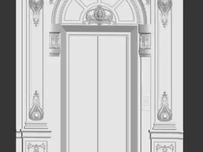 elevator wall 3D model