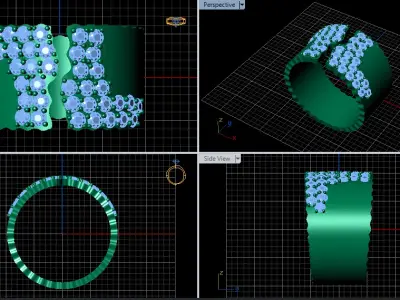 Fashion Ring  3D print model