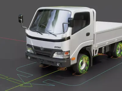 Toyota Dyna 2015 Pickup Truck 3D model