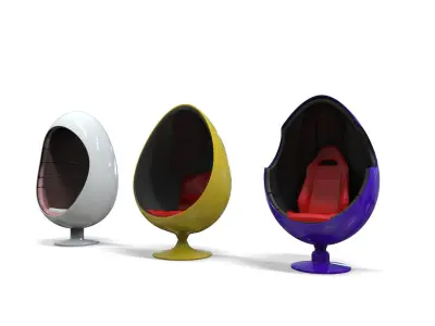 an egg chair Free 3D print model