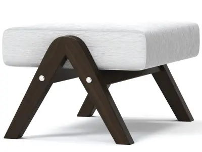 Rocking Chair Wooden High Resilience 3D model