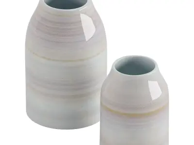 Stripy vases 3D model