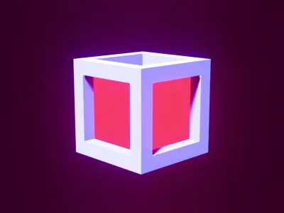 Glowing Cube 3D model