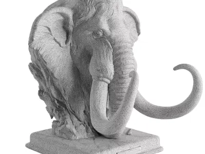 mamut statue 3D model