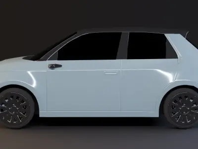 Honda e 2020 Low-poly 3D model