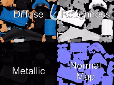 Stylish Boy Character model pack Low-poly 3D model