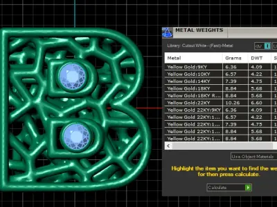 SIMPLE ALPHABET PENDANT 3D PRINTABLE MODEL  3D print model