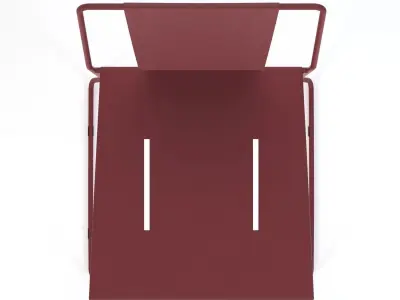 Chicago Sled Base Metal Chair 3D model