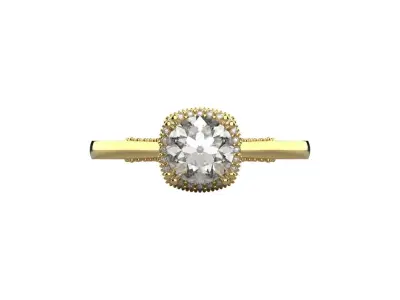 gold ring code 36 3D print model