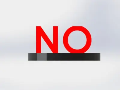 YES or NO Free 3D model