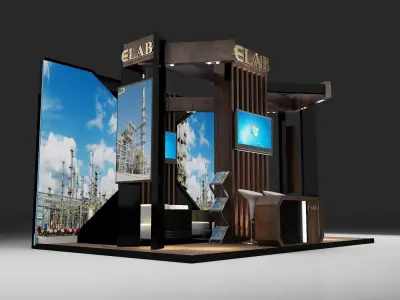  Booth Exhibition Stand a265  3D model