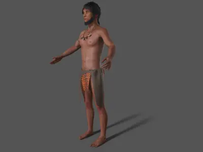 hominid Low-poly 3D model