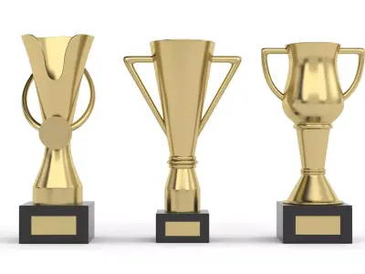 Cups Trophy 3D model