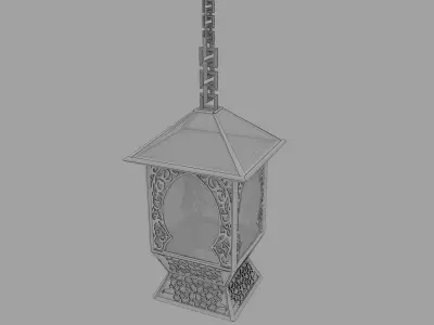 F10a Ramadan lantern fanous 3D model