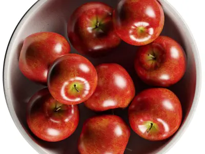 Holden Speckled Bowl with Apples 3D model