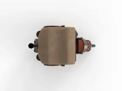 Steam Punk Taxi Low-poly 3D model