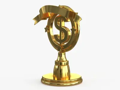 Award Trophy 11 Low-poly 3D model