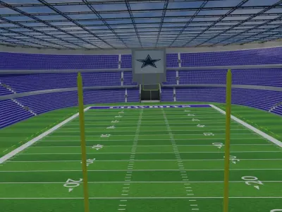 Dallas Cowboys - American Football Stadium Low-poly 3D model