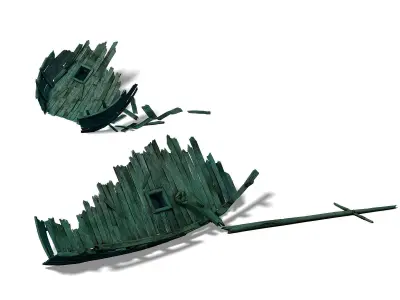 Game Seabed wreckage - Wreck wreckage 09 3D model