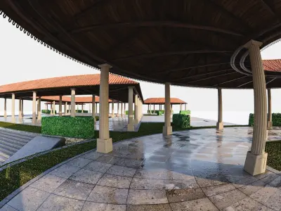 Outdoor Hall 3D model