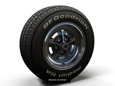 Highpoly car wheels 3D Model Pack