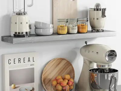 kitchen accessories N056 Low-poly 3D model