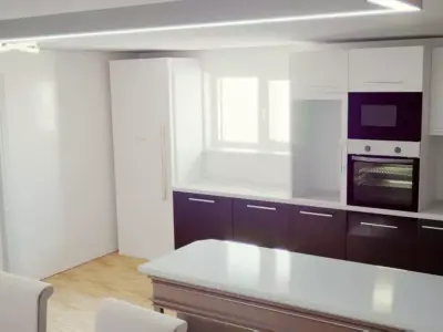 Interer modern kitchen Free 3D model
