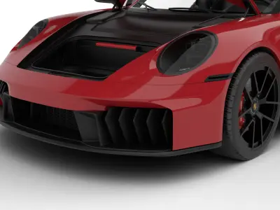 Porsche 911 Carrera 4GTS 2025 HQ 3d model 3D model