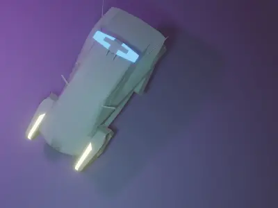 Car concept police 3D model