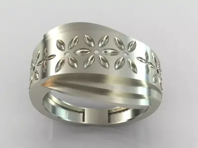 rose ring 3D print model