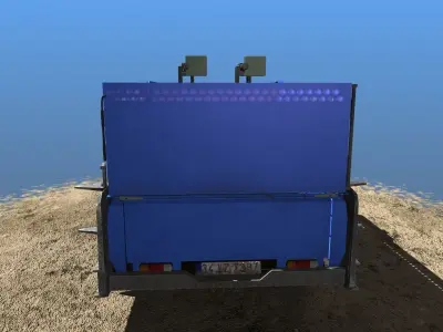 Offroad Battle Car 06 Low-poly 3D model