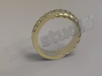 Luxury special art ring design 3d model 3D print model