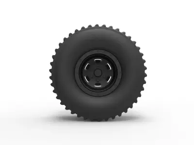 Rear wheel from Dirt dragster 3D print model