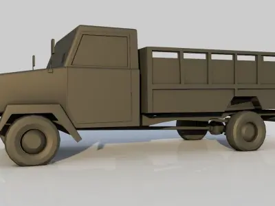 dodge 250 Free low-poly 3D model