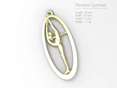 Pendant Gymnast 3D print model