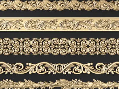 Cornice001 classic 3D model